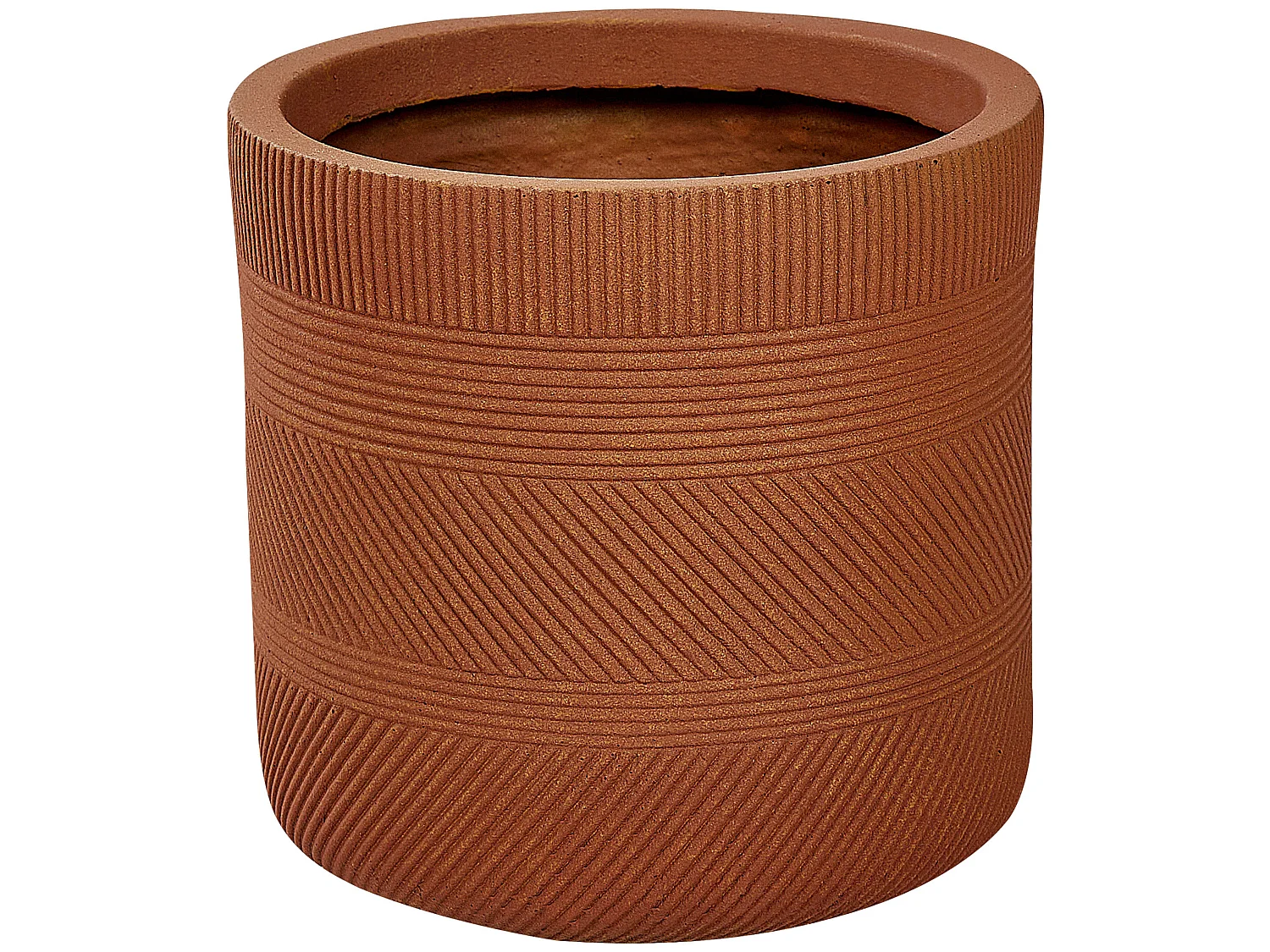 Bloempot VOULA Steen 24 cm Goudbruin