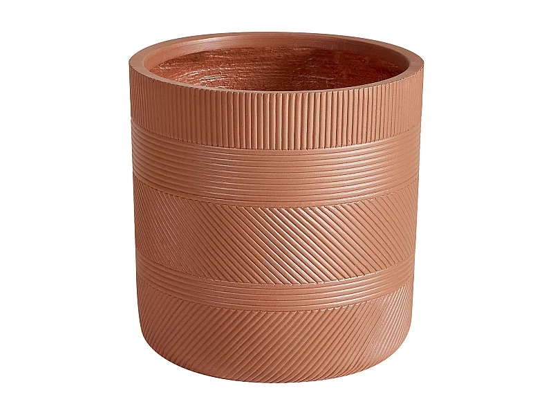 Bloempot VOULA Steen 31 cm Goudbruin