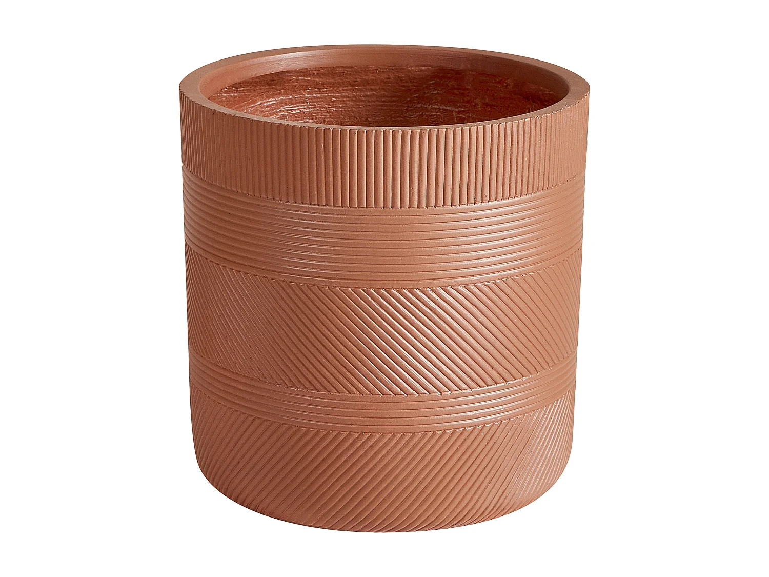Vaso VOULA Pedra 31 cm Castanho dourado