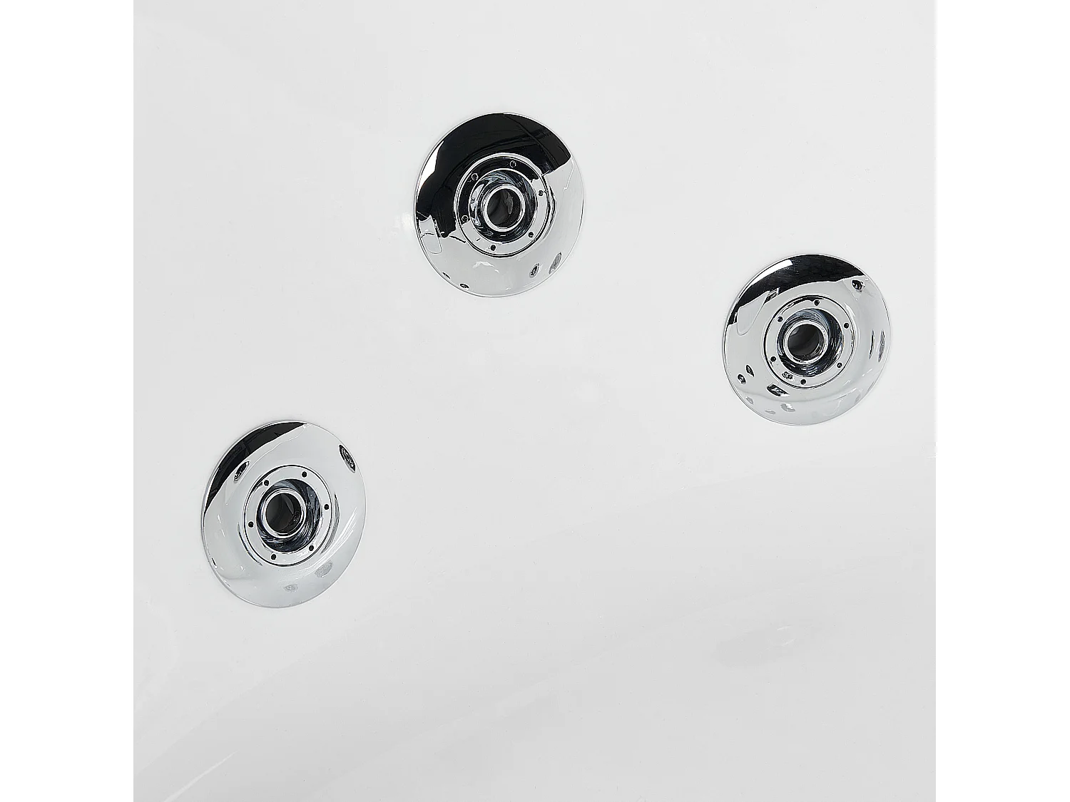Baignoire d'angle à remous CANTALLA 150 x 150 cm Blanc