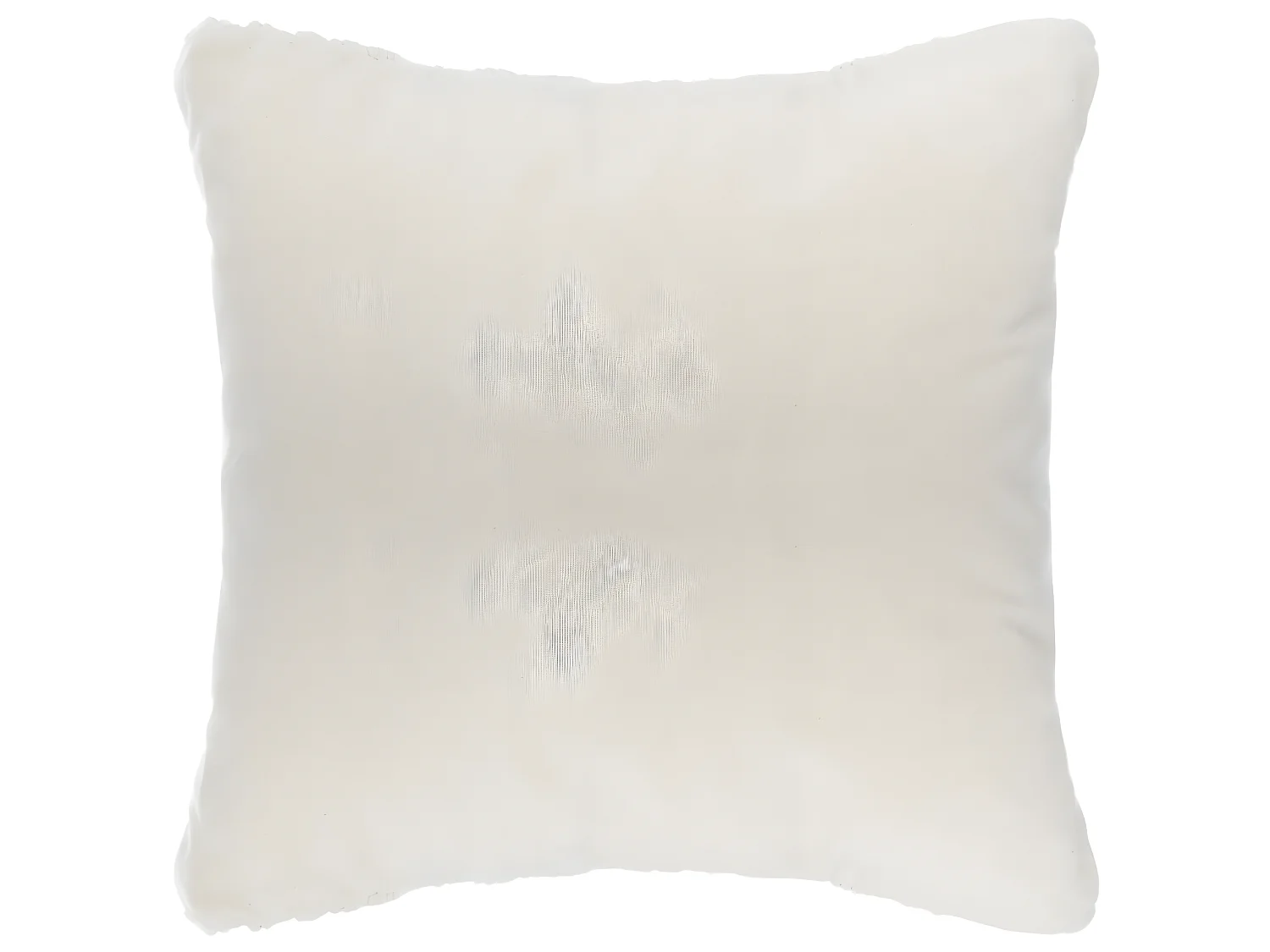 Coussin en polyester et coton coloris beige - longueur 40 x profondeur 13 x hauteur  40 cm