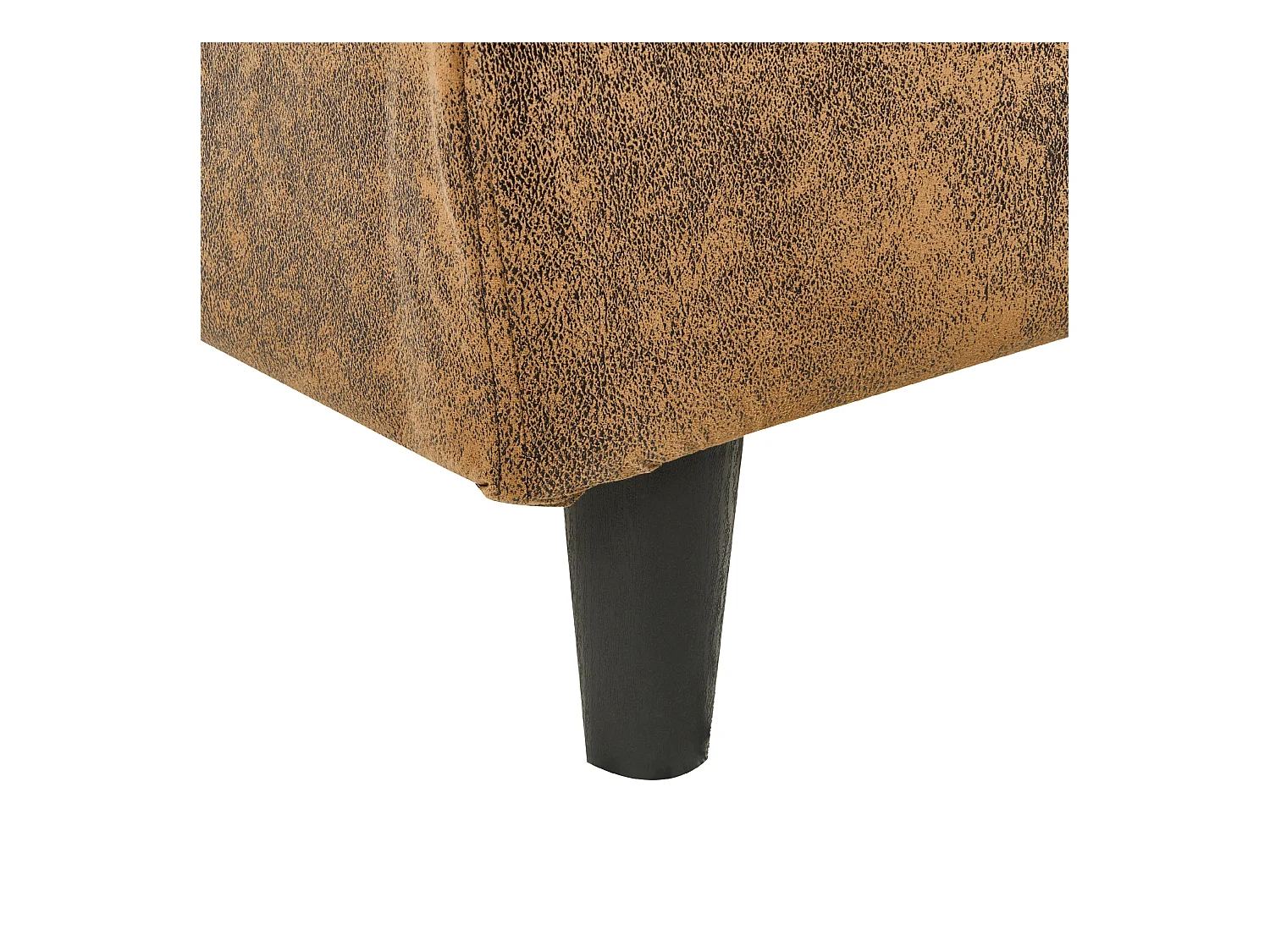Bed Kunstleer FITOU 140 x 200 cm Bruin