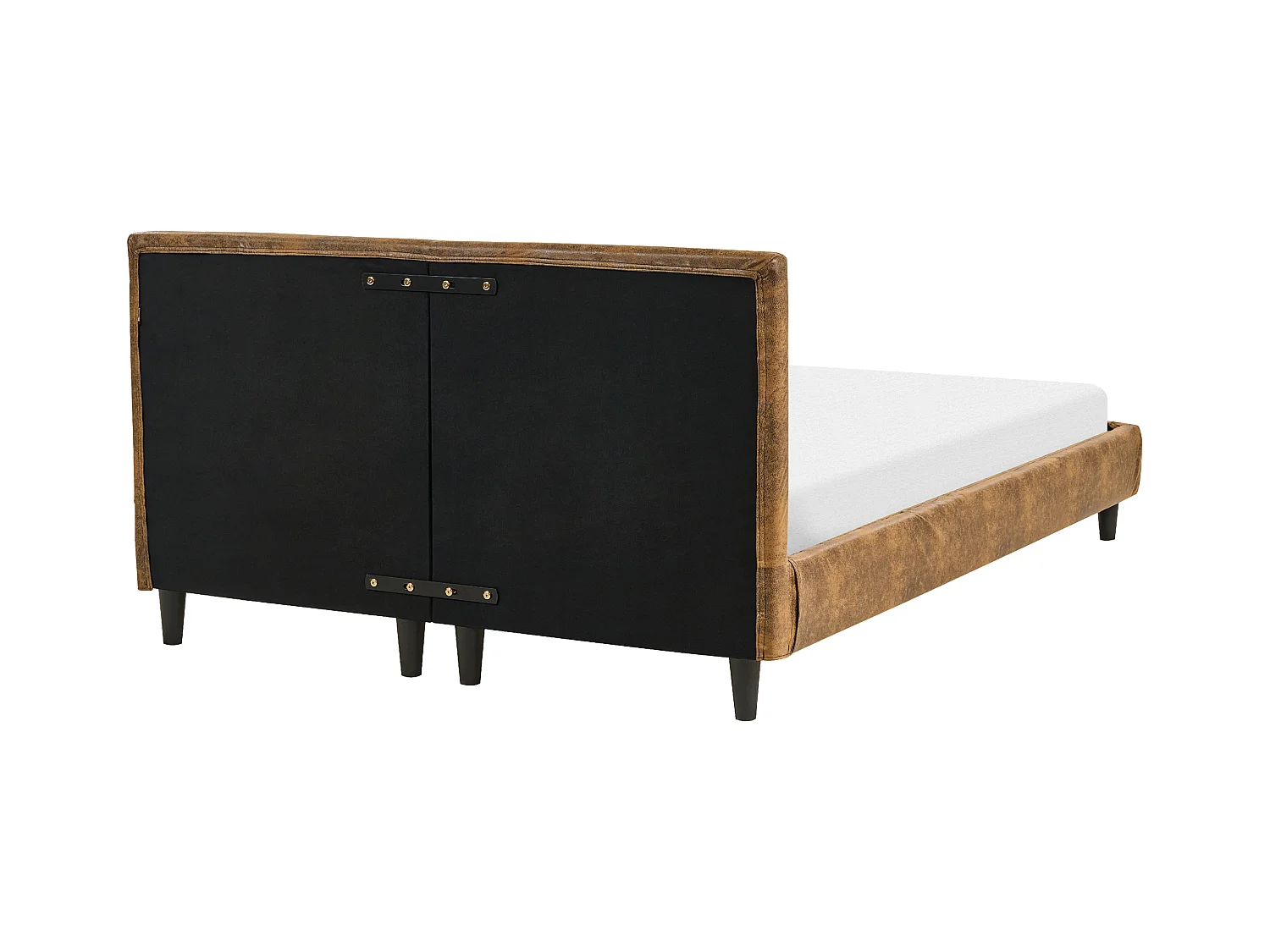 Bed Kunstleer FITOU 140 x 200 cm Bruin