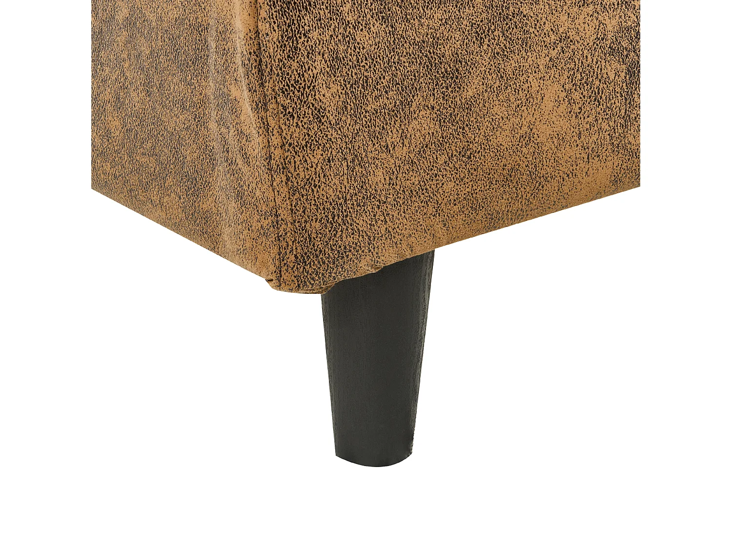 Bed Kunstleer FITOU 140 x 200 cm Bruin