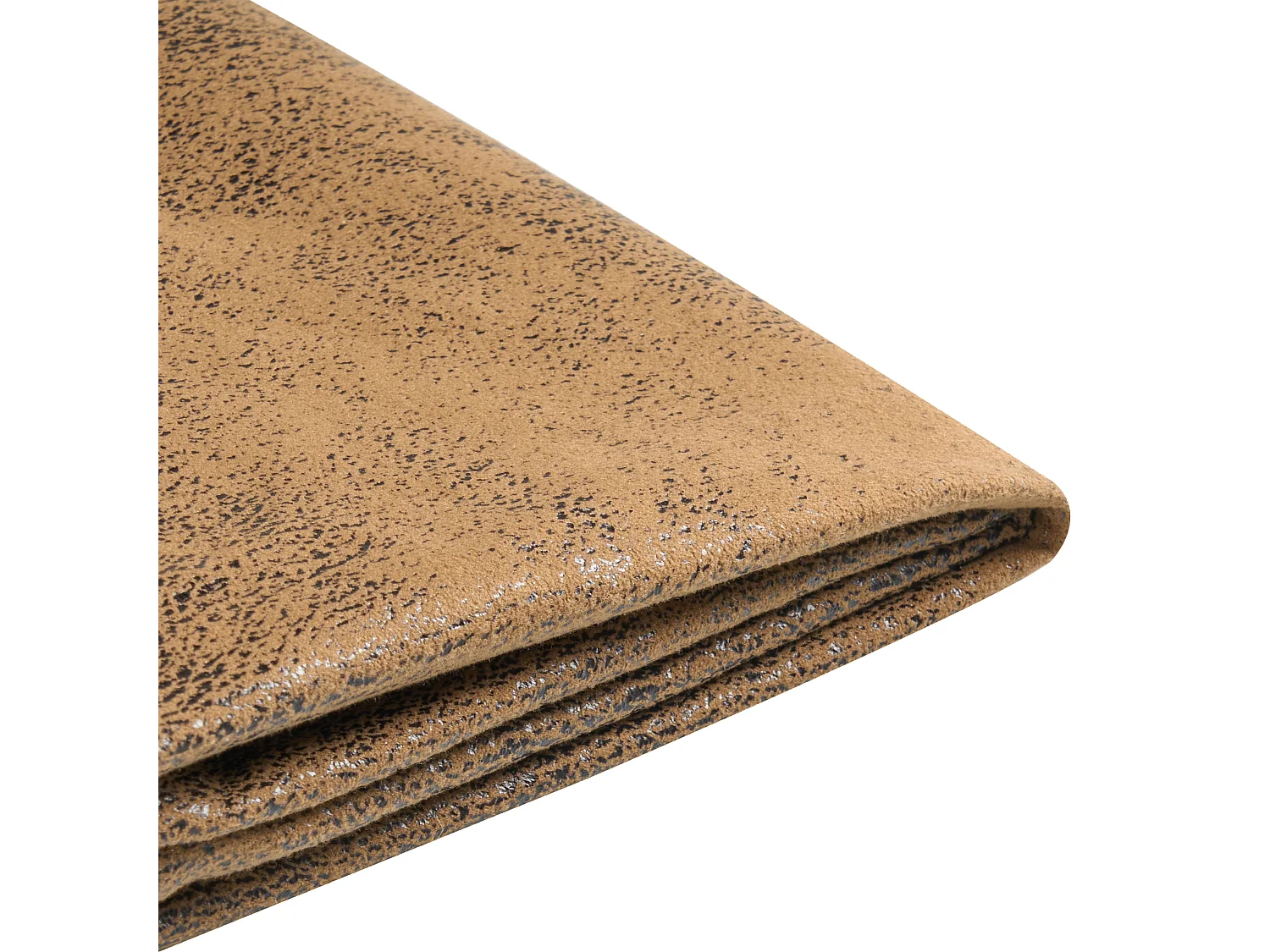 Lit avec sommier Cuir PU FITOU 140 x 200 cm Marron