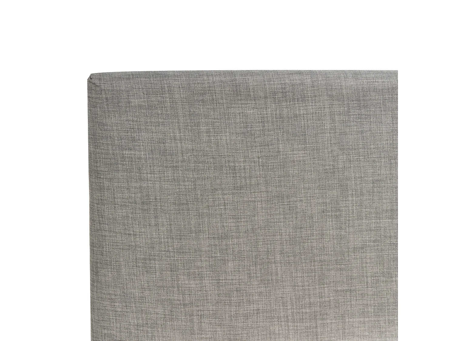 Lit simple en tissu gris clair 90 x 200 cm FITOU
