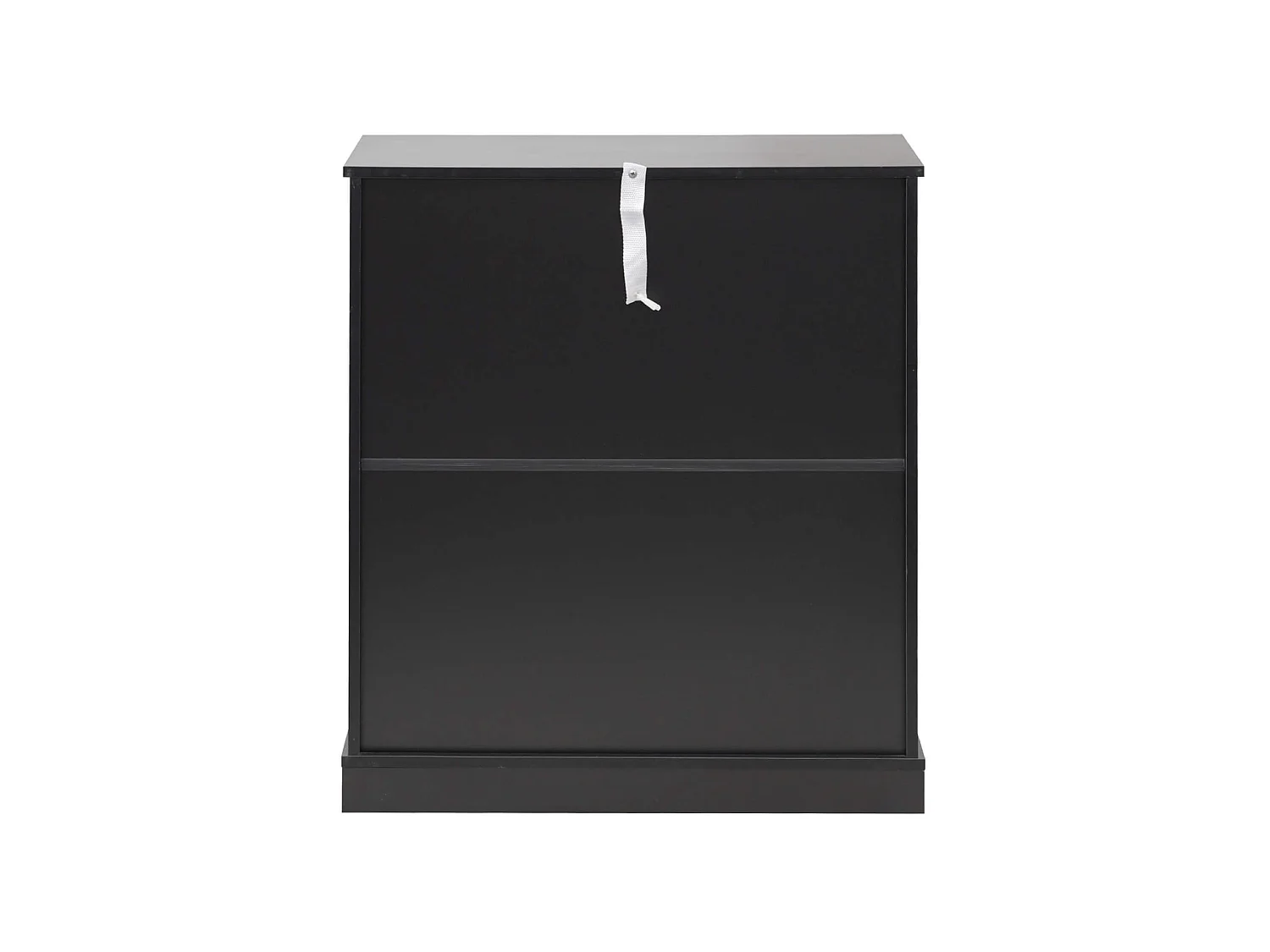 Meuble Bas Gain de Place avec Tiroir 2 Portes Noir Polyvalent