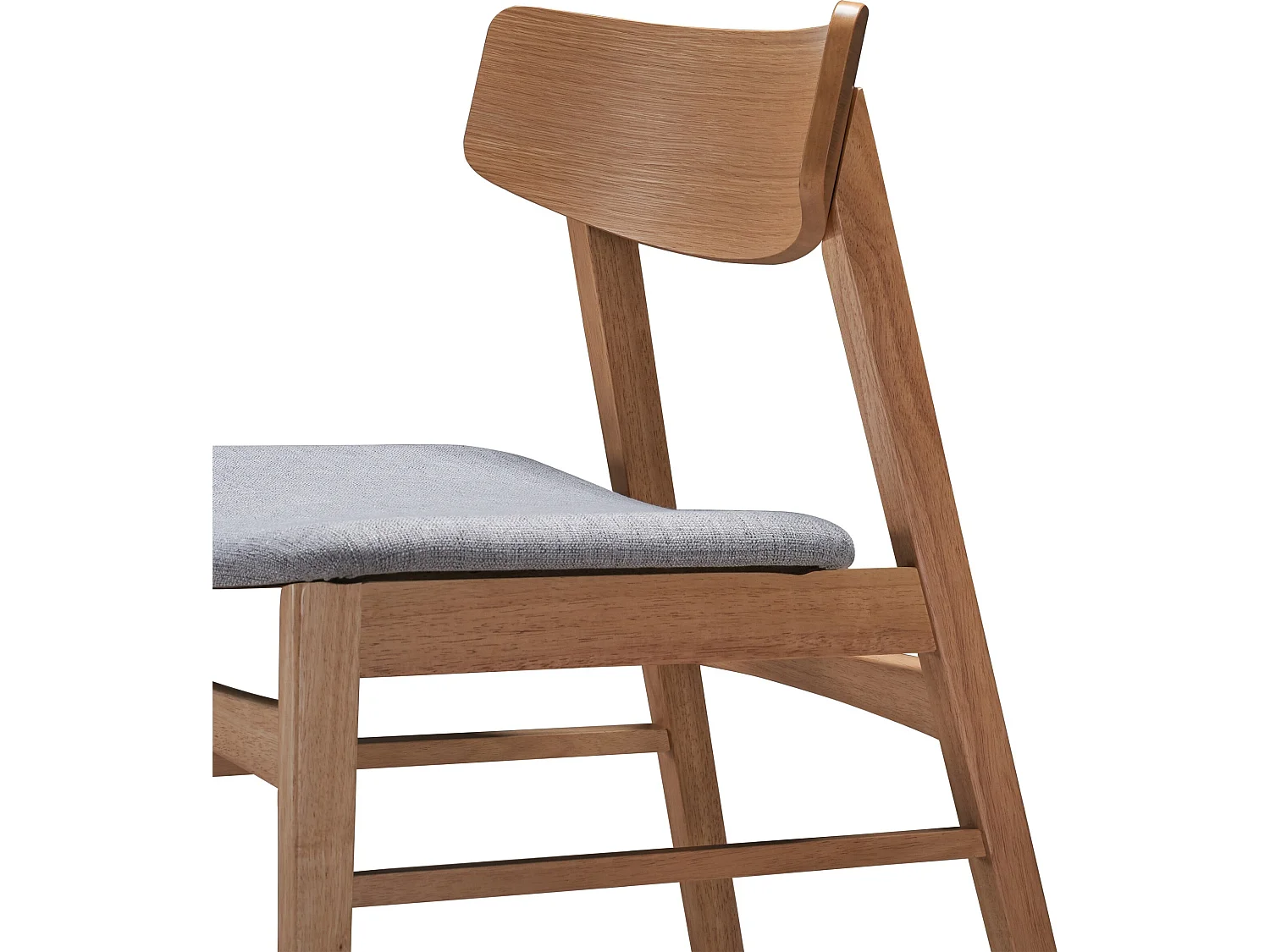 Chaise en bois - chêne naturel/gris - PARAVES