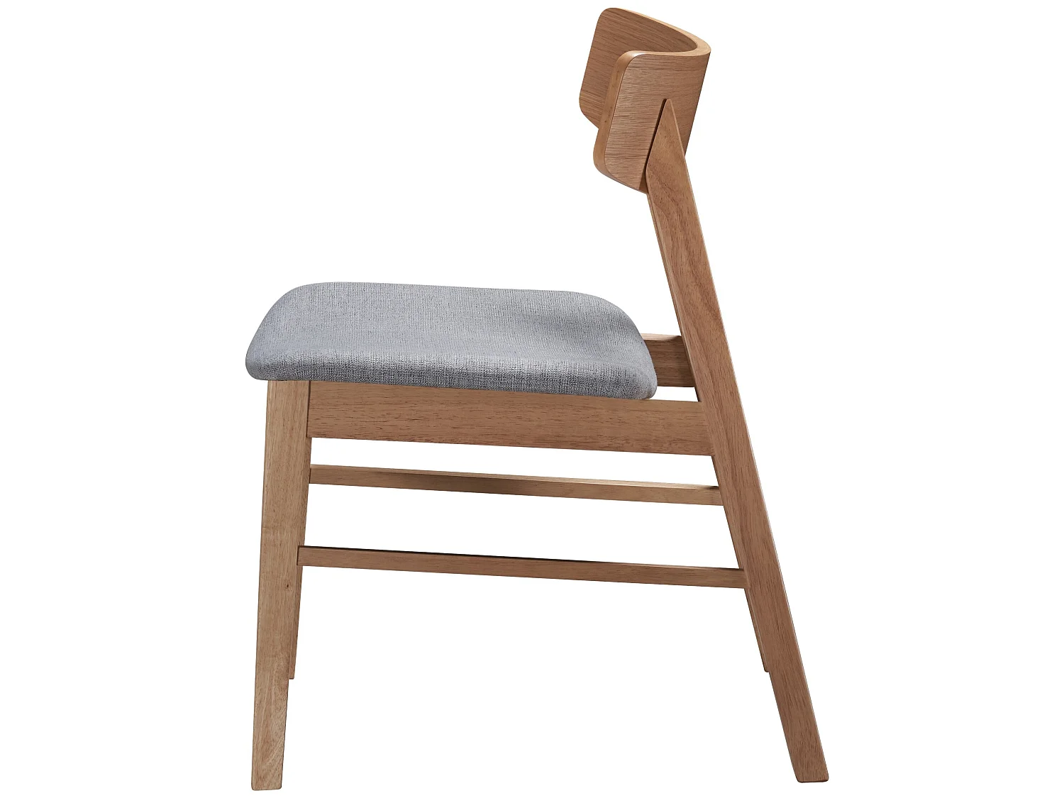 Chaise en bois - chêne naturel/gris - PARAVES