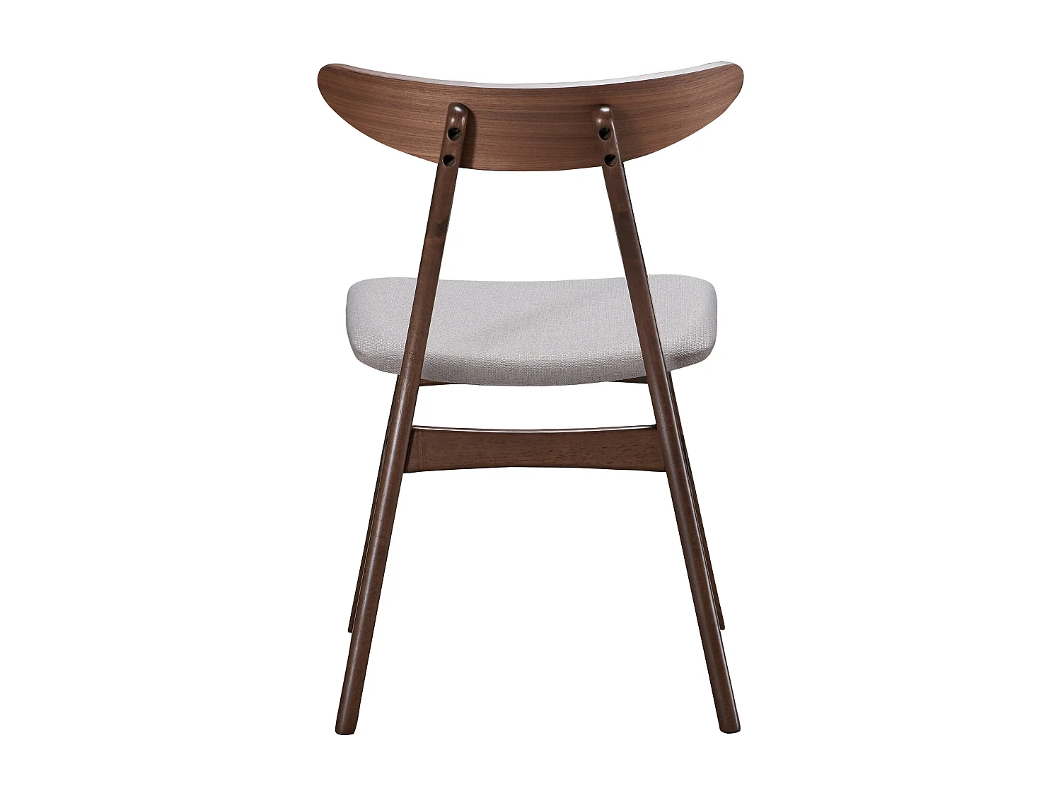 Chaise en bois - noyer/beige - GOODDLY