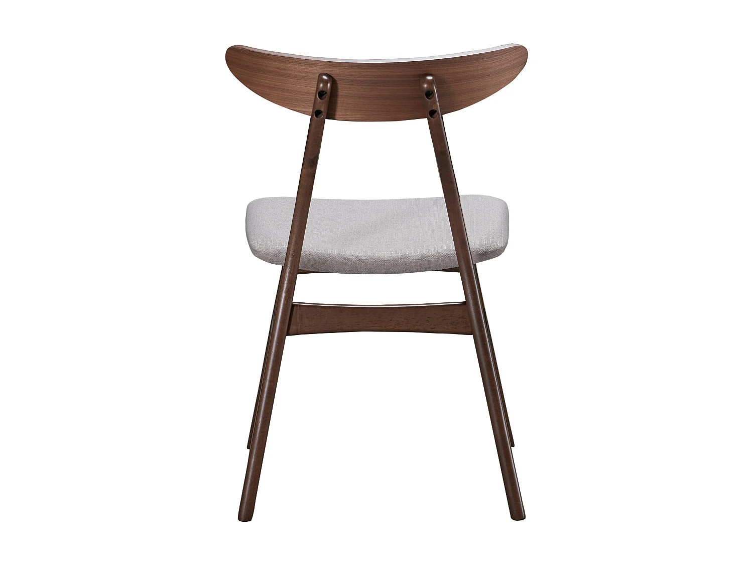 Chaise en bois - noyer/beige - GOODDLY