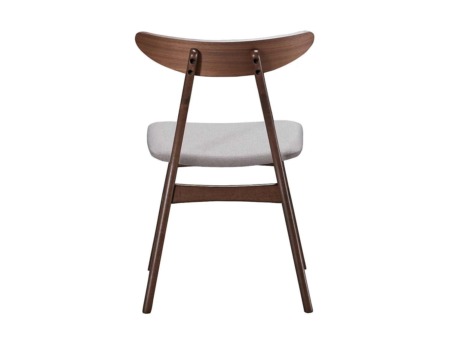 Houten stoel - walnoot/beige - GOODDLY