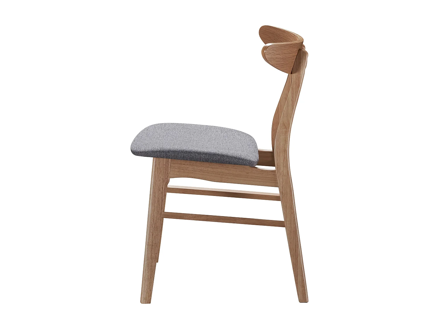 Chaise en bois - chêne naturel/gris - GOODDLY