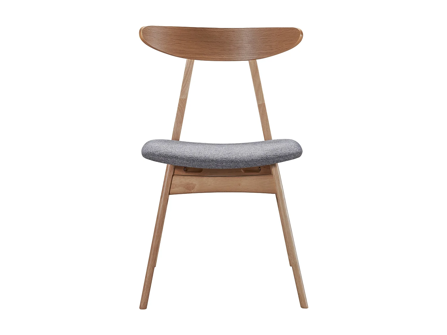 Chaise en bois - chêne naturel/gris - GOODDLY