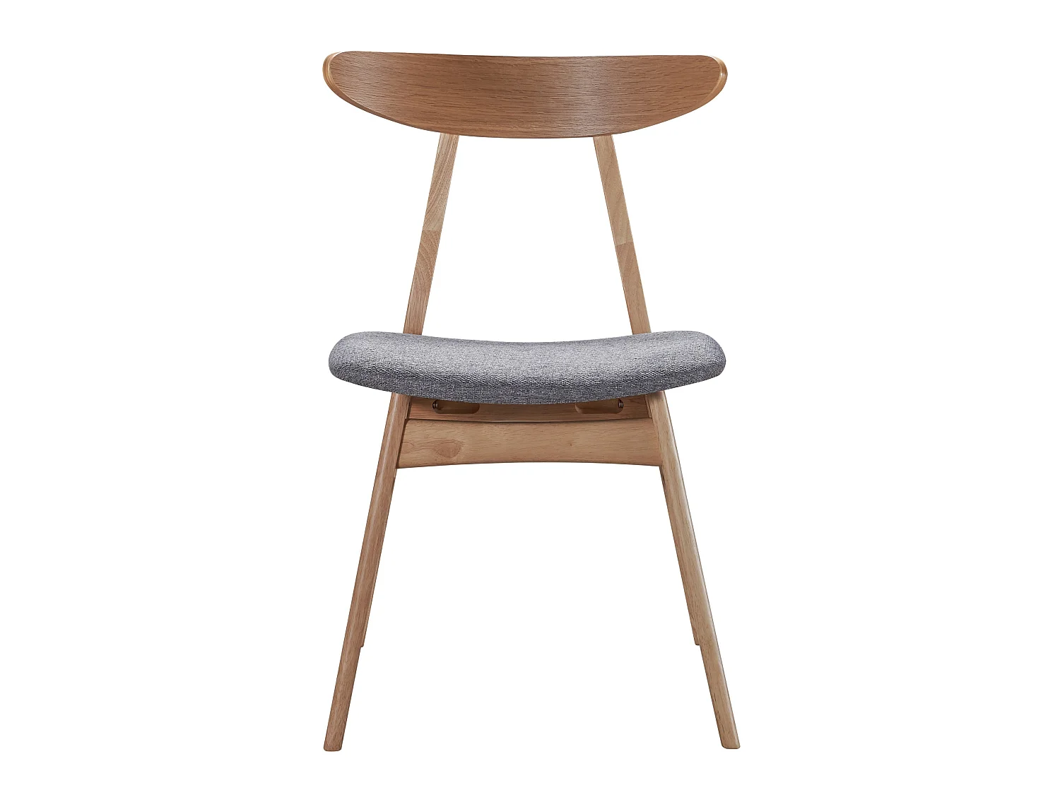 Sedia di legno - rovere naturale/grigio - GOODDLY