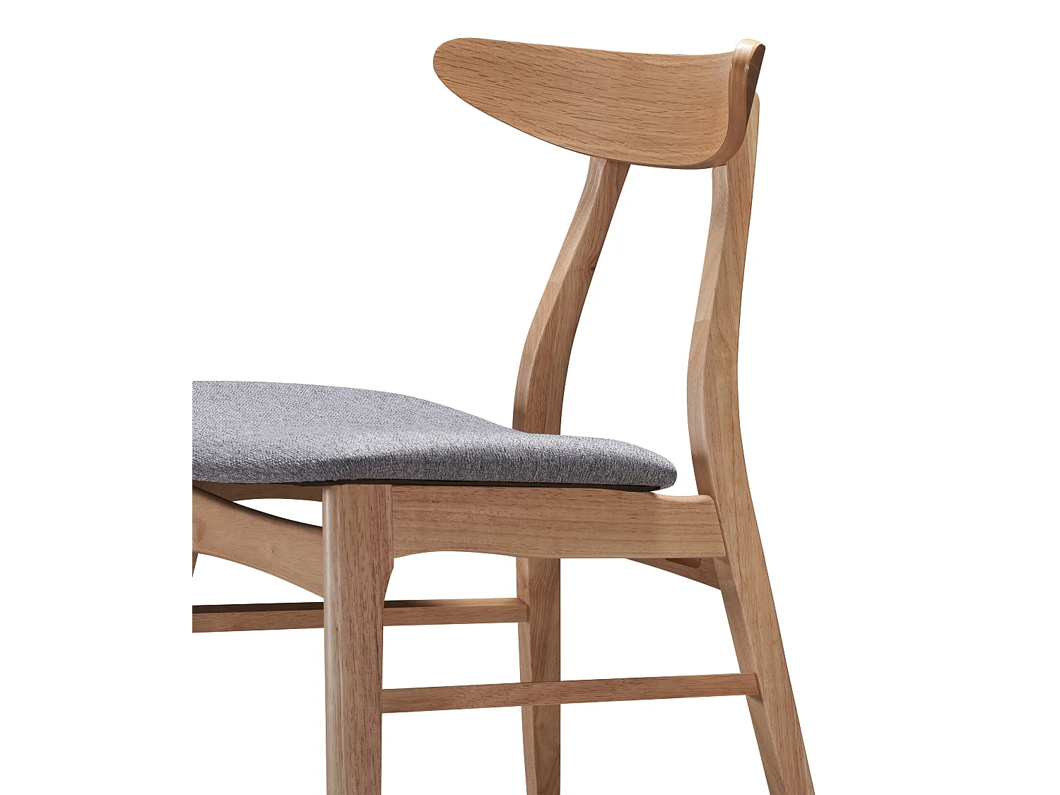 Sedia di legno - rovere naturale/grigio - GOODDLY