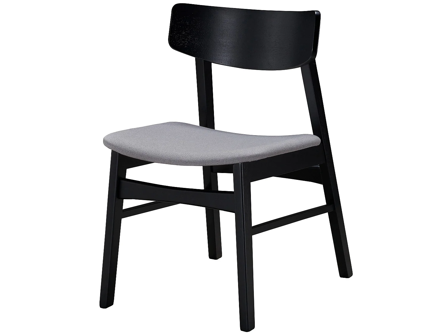 Chaise en bois - chêne noir/gris clair - PARAVES