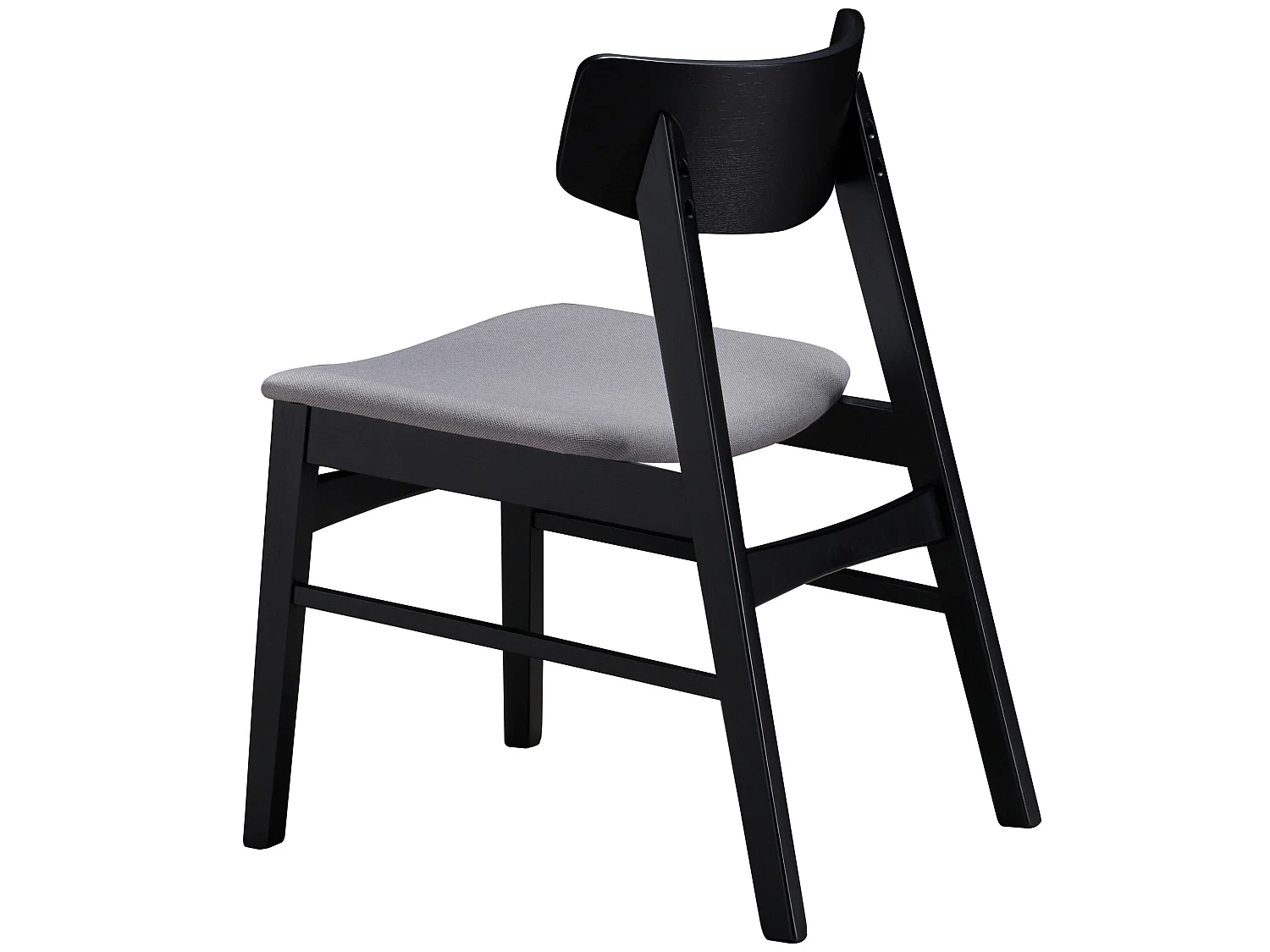 Chaise en bois - chêne noir/gris clair - PARAVES