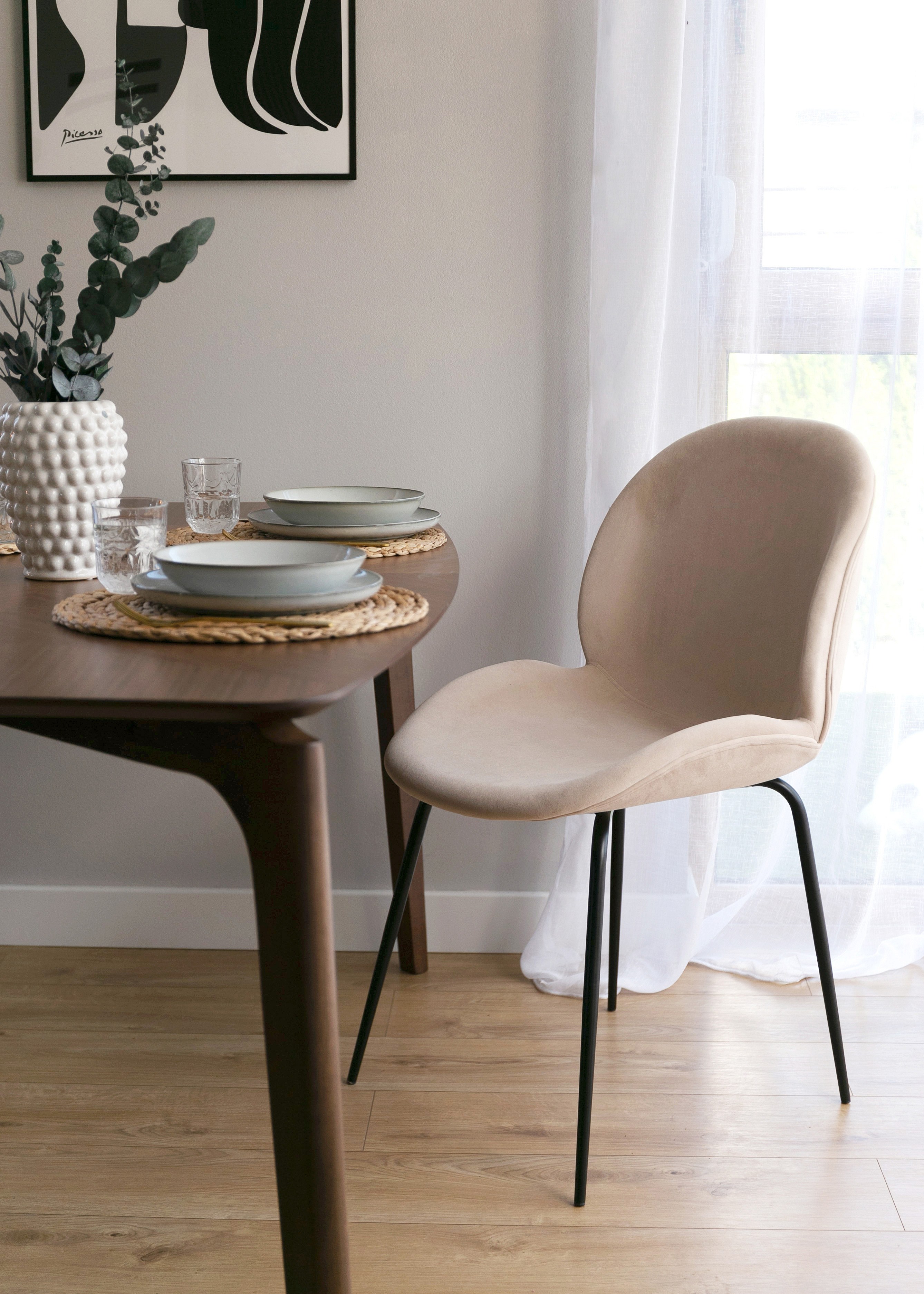 Poltroncina Camera Da Letto Poltrona Imbottita In Velluto Crema