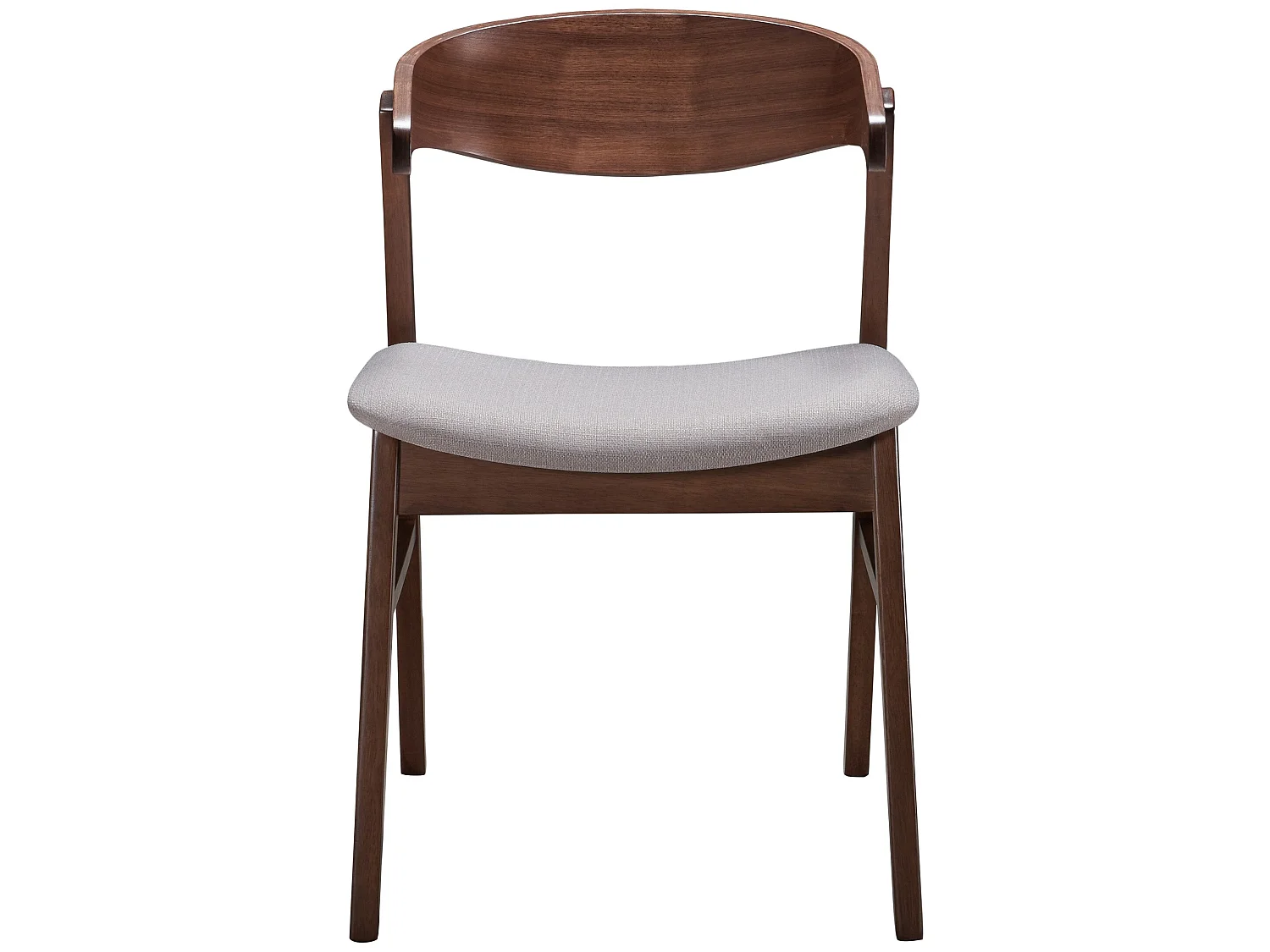 Chaise en bois - noyer/beige - PANIZE