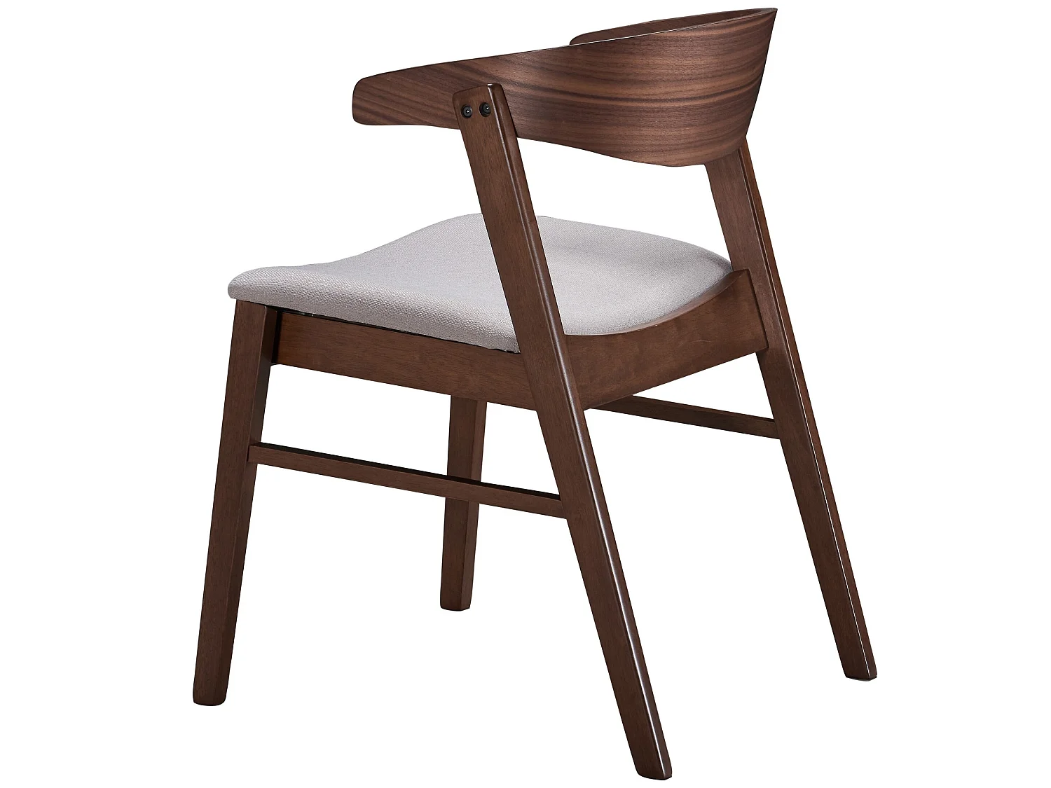 Chaise en bois - noyer/beige - PANIZE