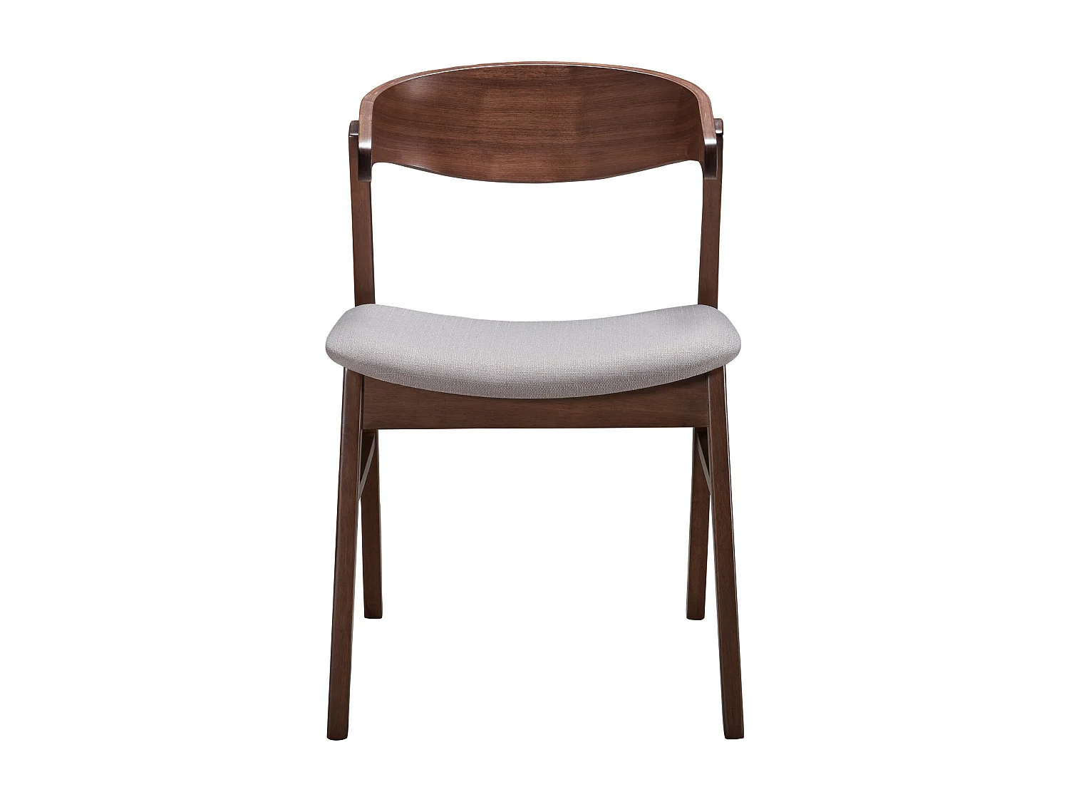 Chaise en bois - noyer/beige - PANIZE