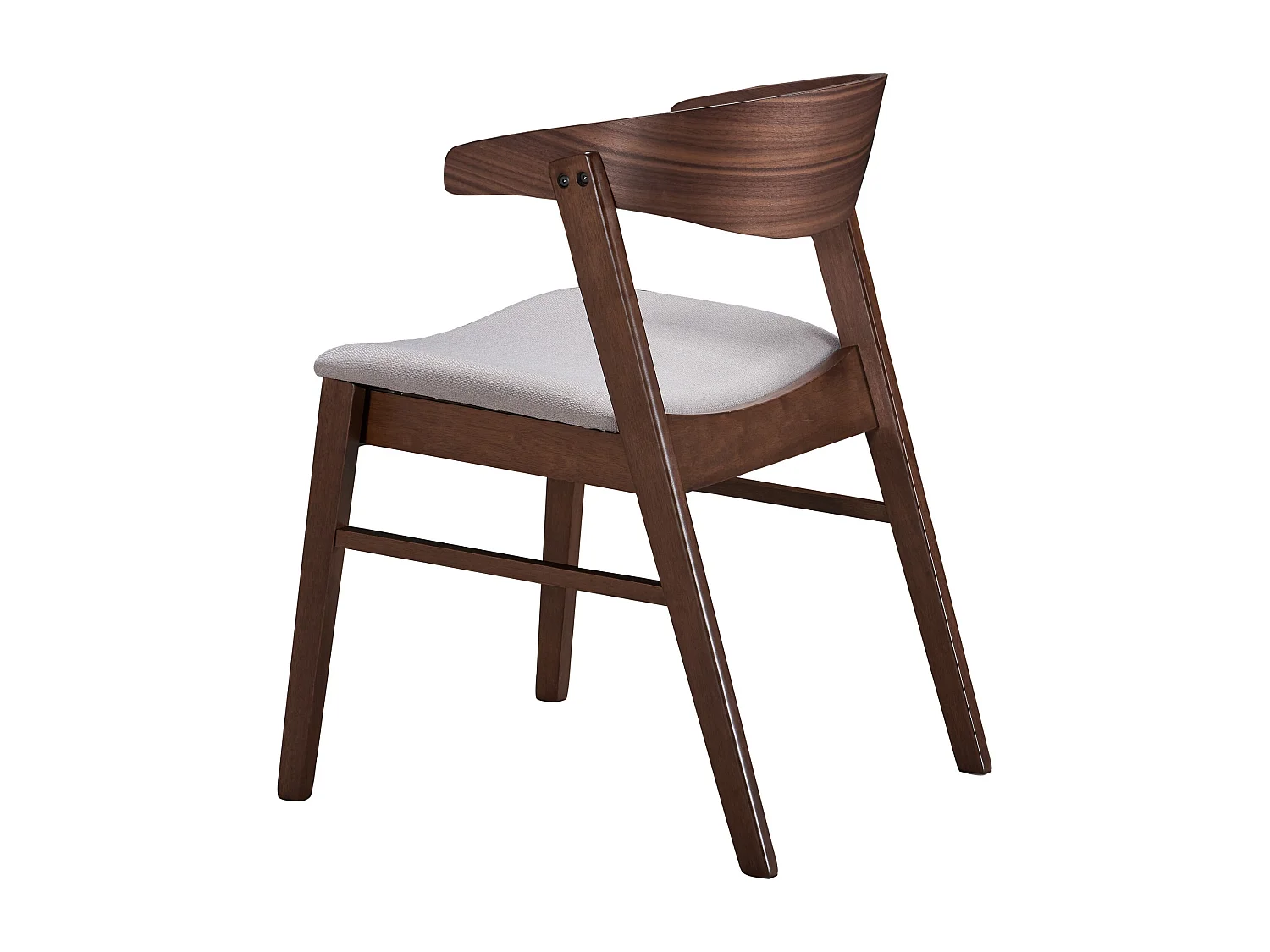 Chaise en bois - noyer/beige - PANIZE