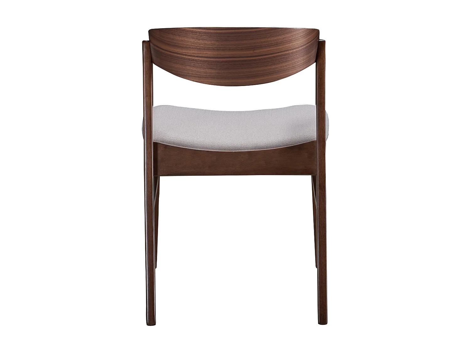Chaise en bois - noyer/beige - PANIZE