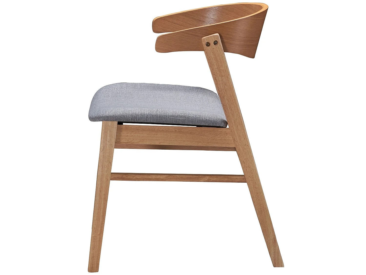 Chaise en bois - chêne naturel/gris - PANIZE