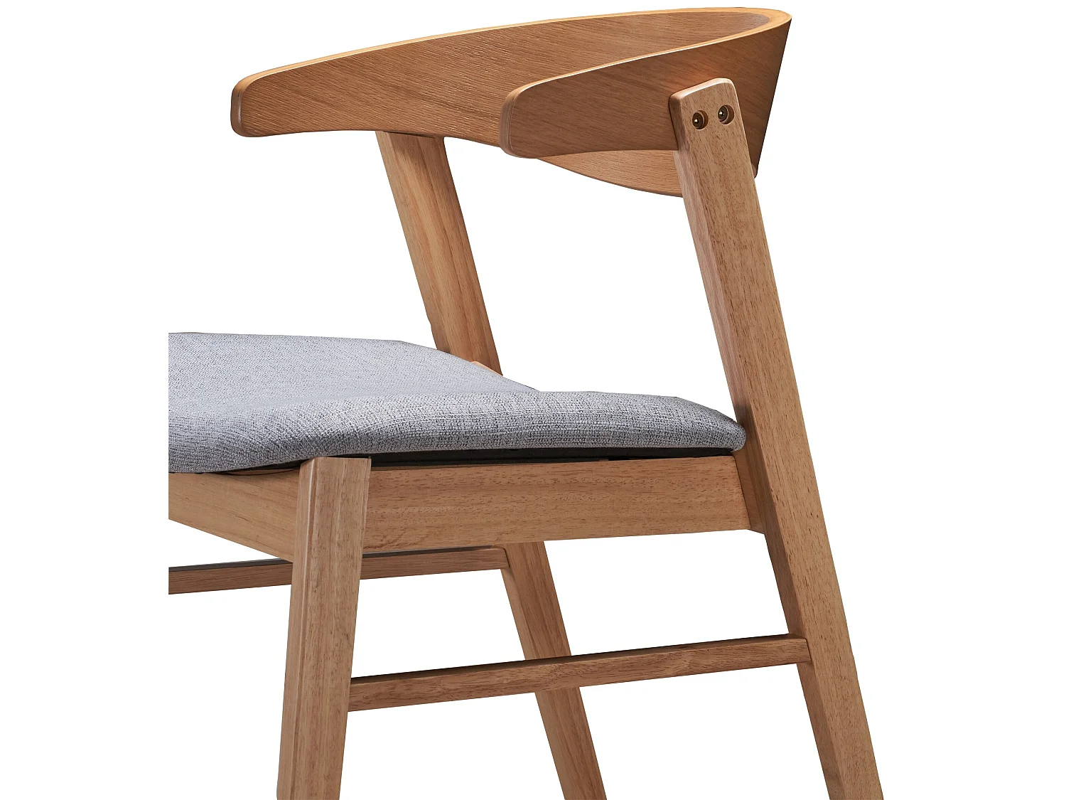 Chaise en bois - chêne naturel/gris - PANIZE