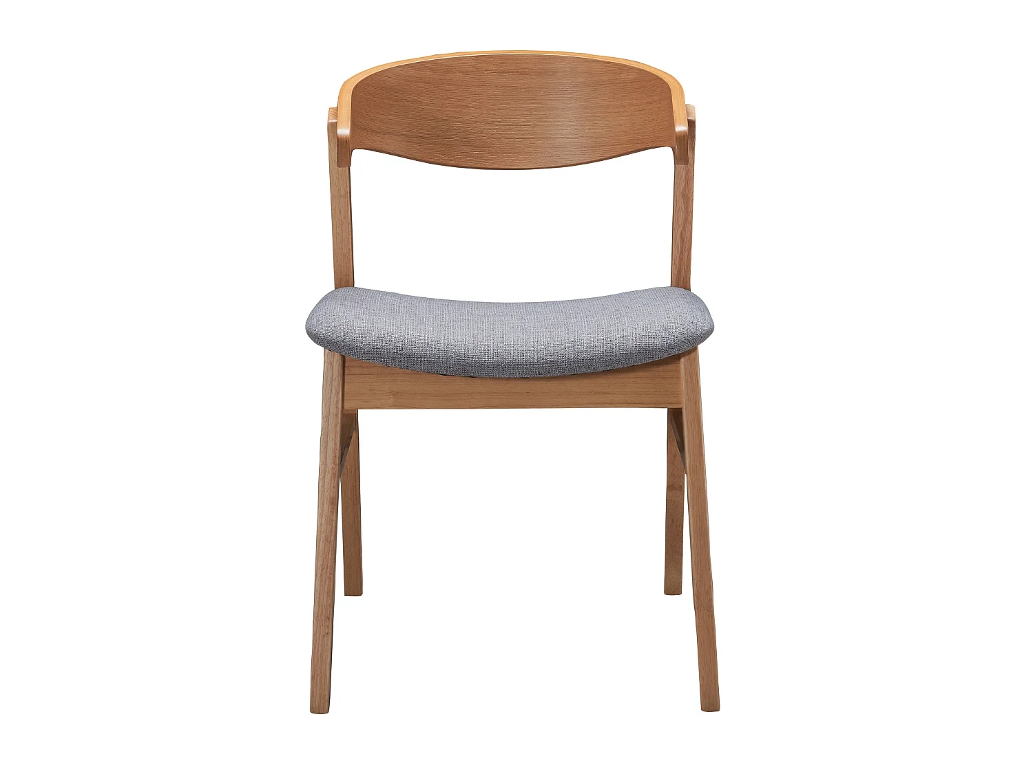 Chaise en bois - chêne naturel/gris - PANIZE