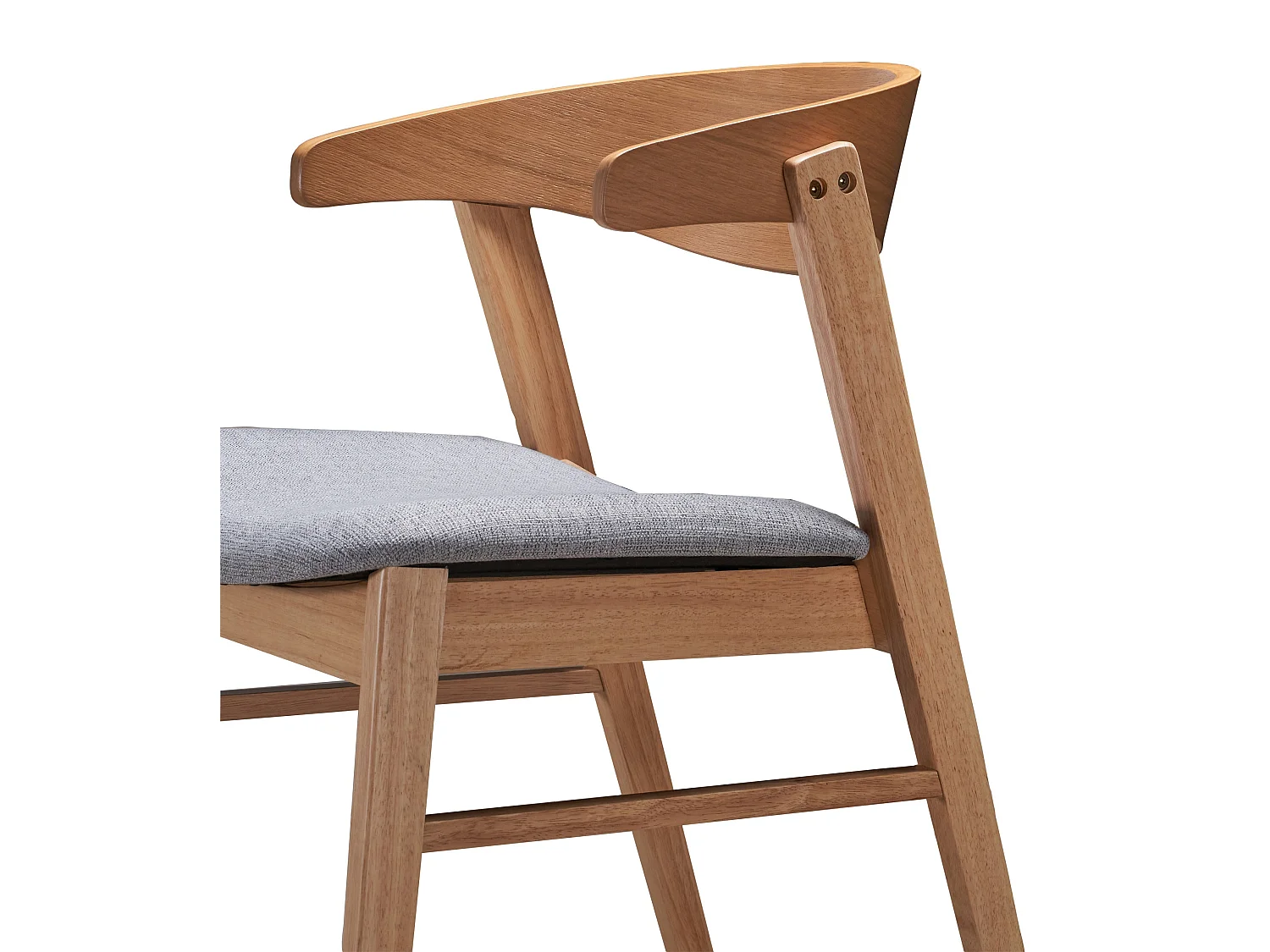 Chaise en bois - chêne naturel/gris - PANIZE