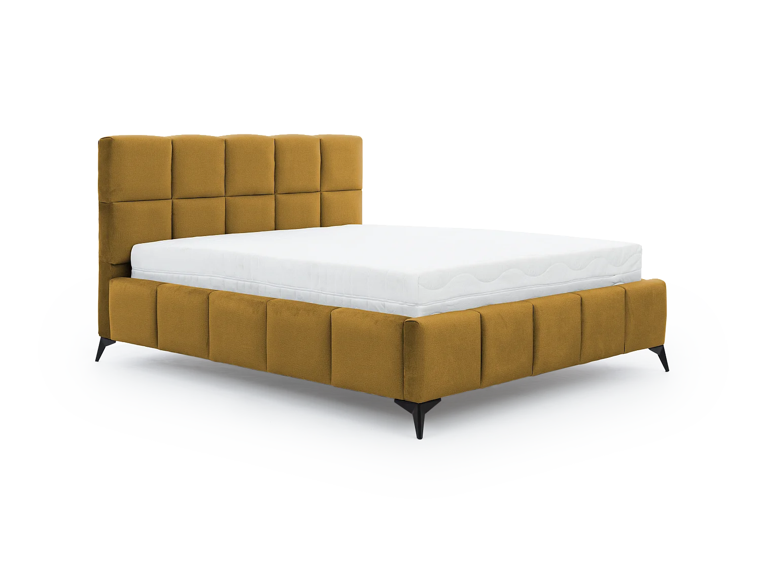 Letto Venus S (140x200)/Tessuto-Giallo