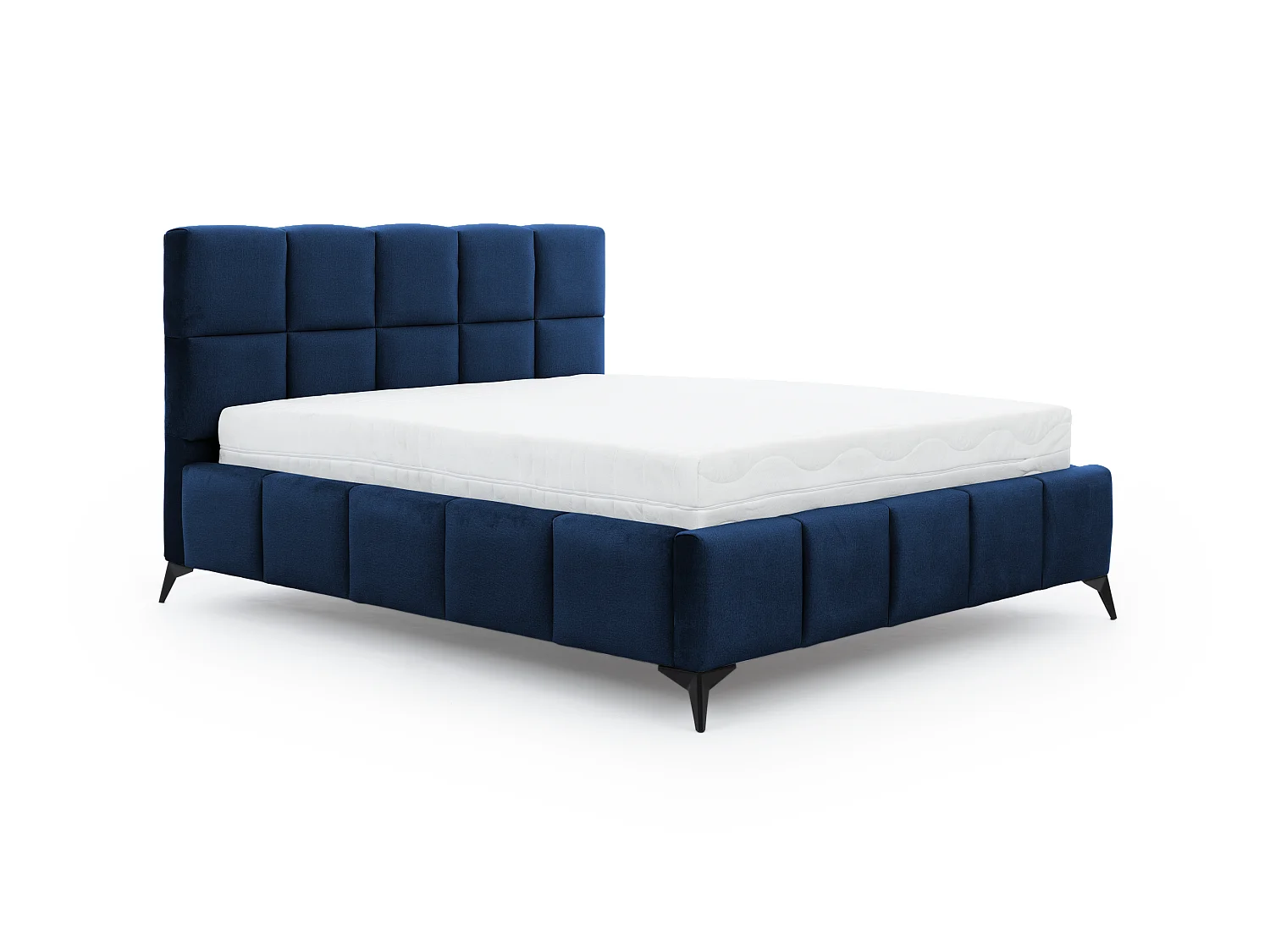 Letto Venus S (140x200)/Tessuto-Blu