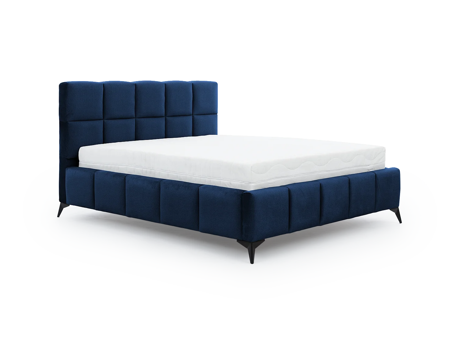 Letto Venus S (140x200)/Tessuto-Blu