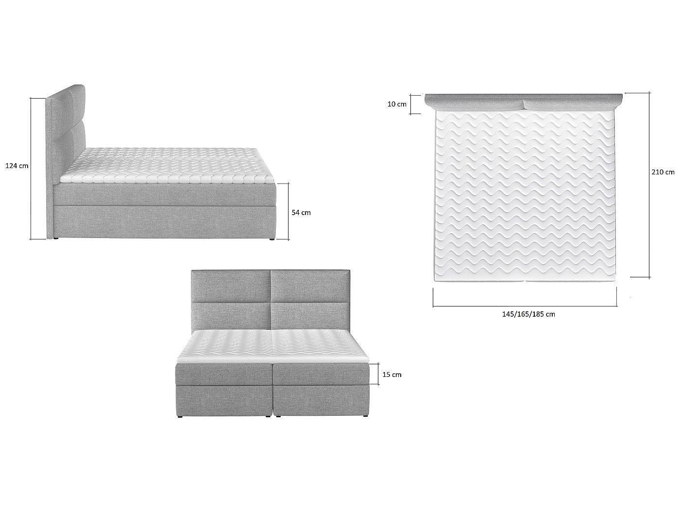 Box Spring Lit Clivia S