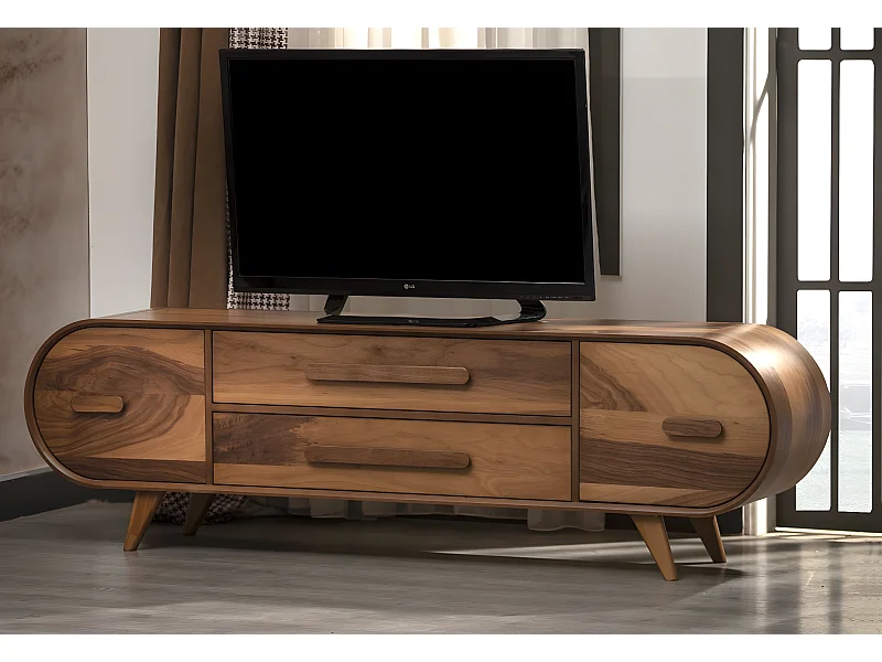 TV Lowboard 2009/MDF&Furnier/Braun