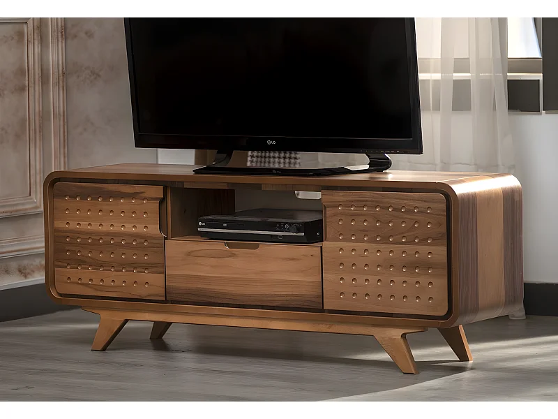 Mobile TV basso 3010/impiallacciato/marrone