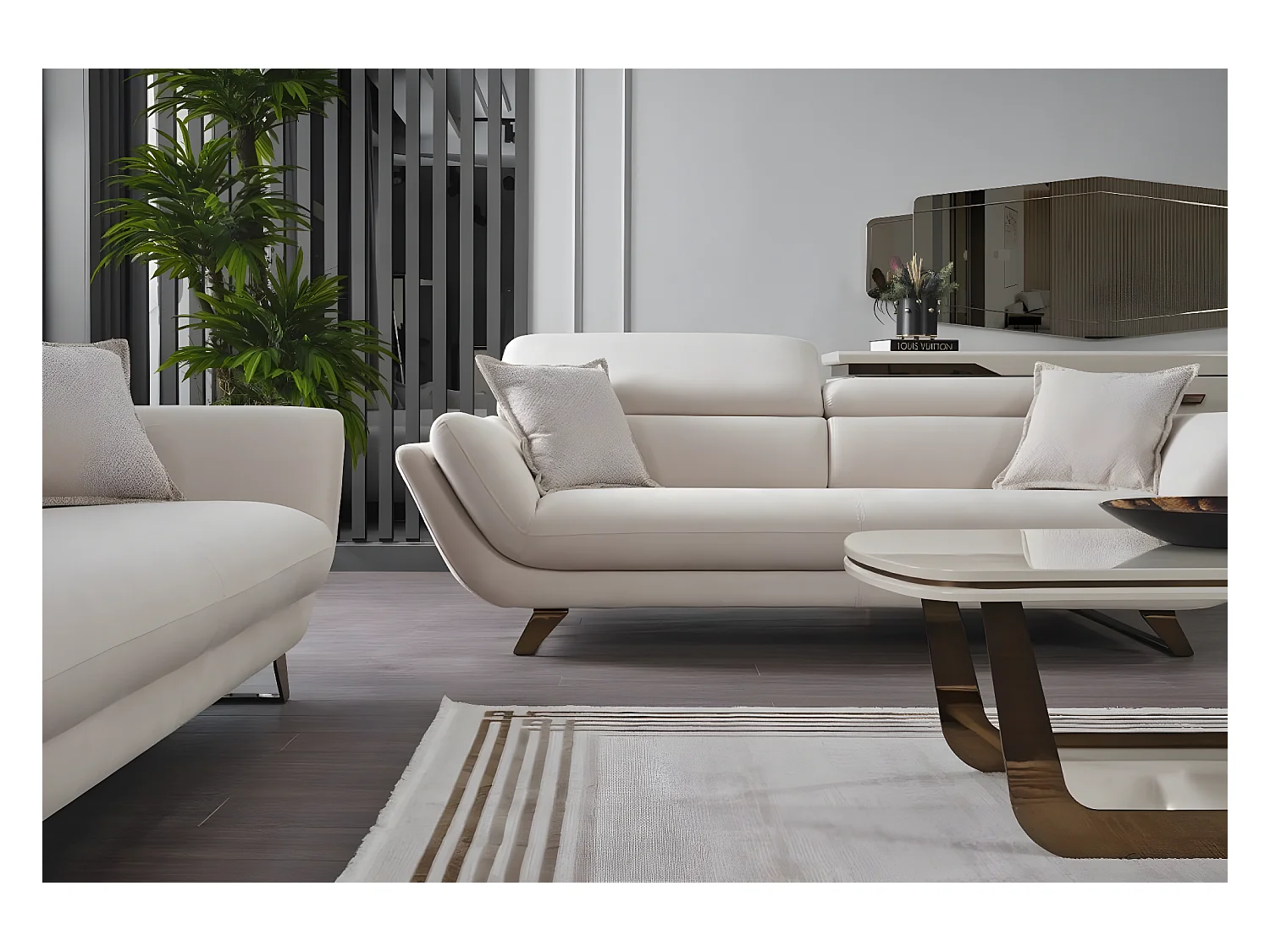 Couch Bolero/Stoffbezug/Beige