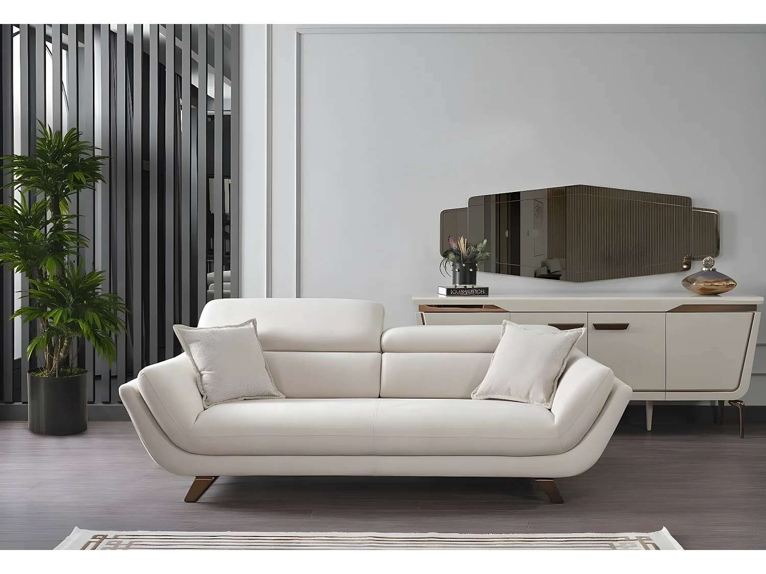 Couch Bolero/Stoffbezug/Beige