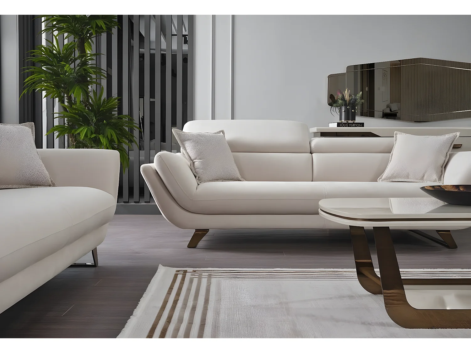 Couch Bolero/Stoffbezug/Beige