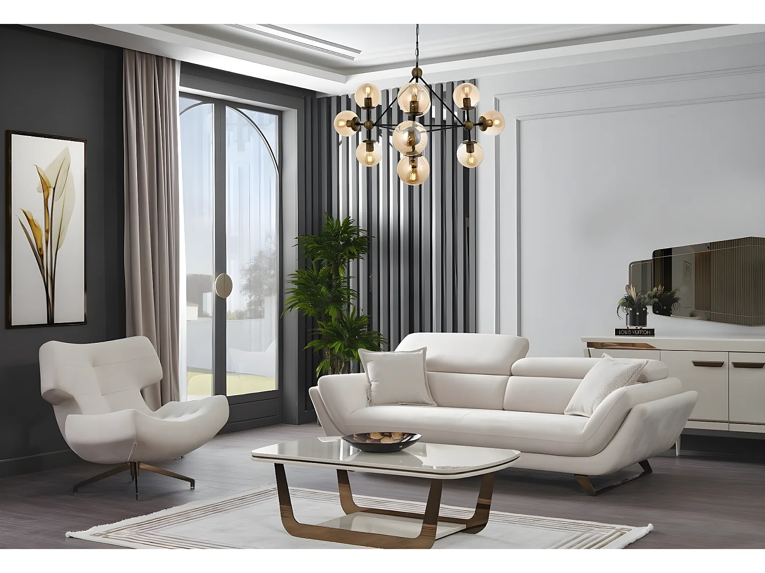 Couch Bolero/Stoffbezug/Beige