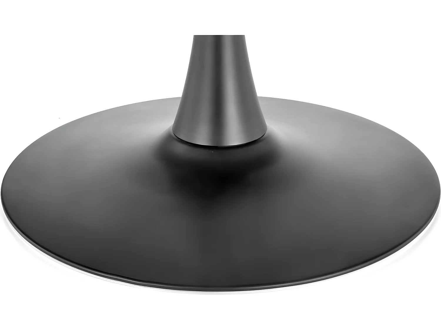 Esstisch Carmelo (O100)/MDF&Furnier/Rund/Braun&Schwarz