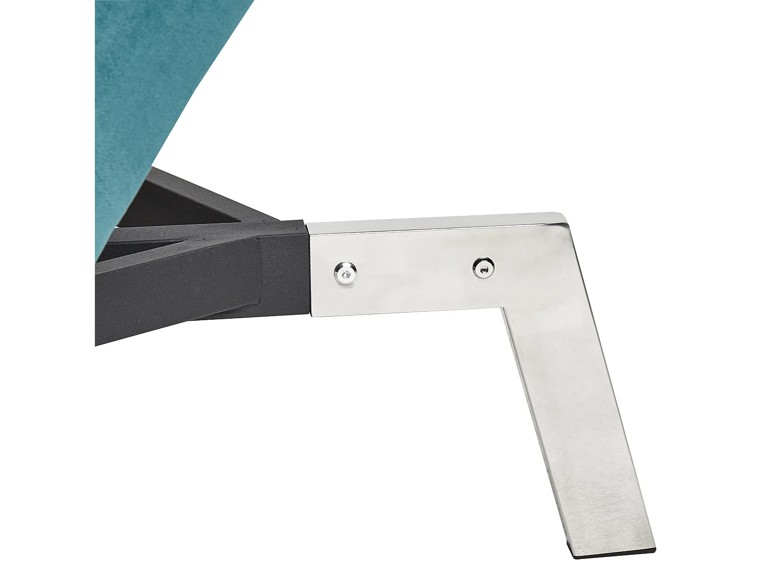 Szezlong LOIRET Welur Lazurowy