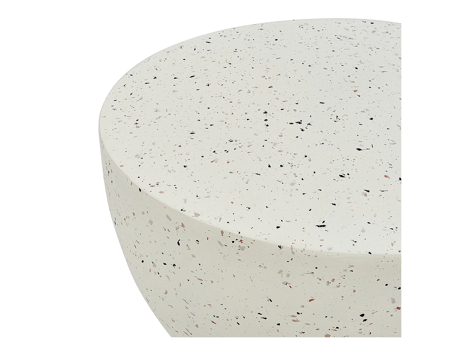 Table d'appoint CAORIA Terrazzo blanc