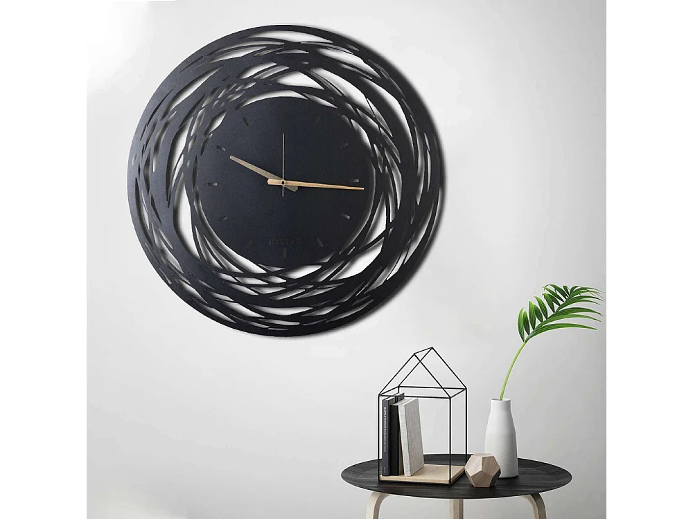 Horloge en métal Lines 70 cm