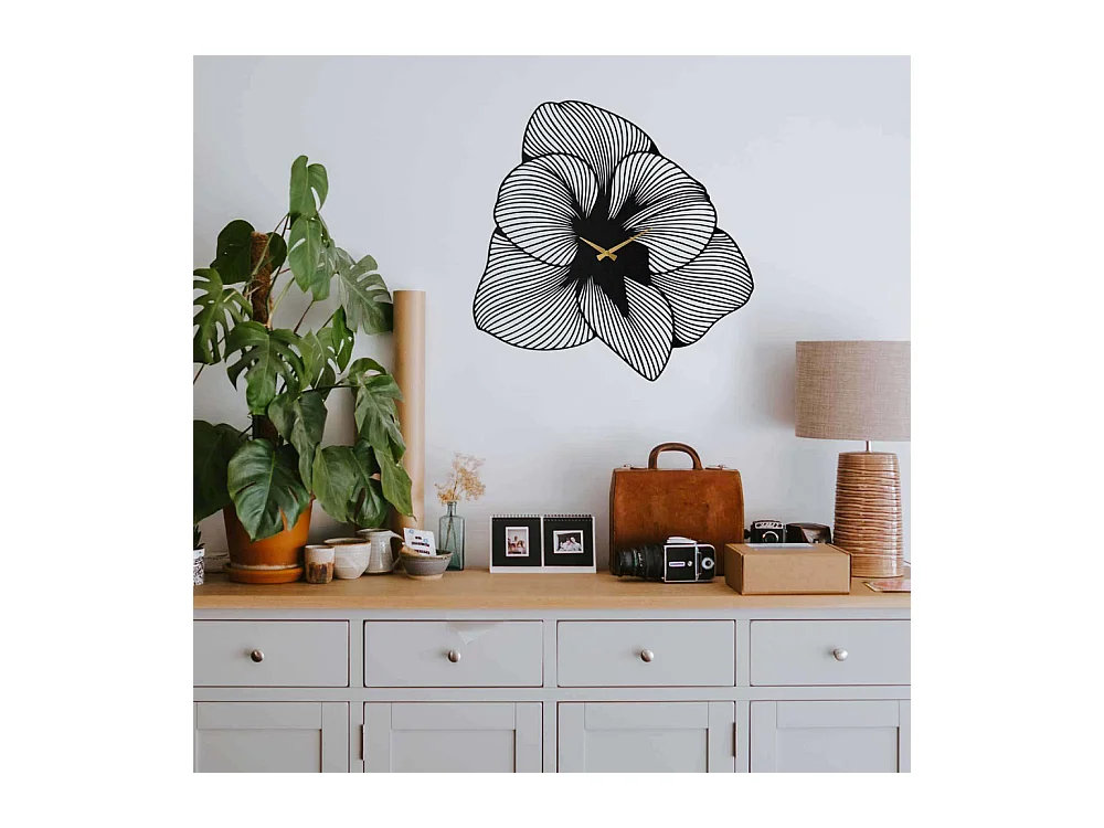 Horloge en métal Azalée 70 cm