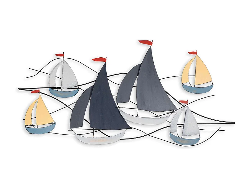 Accesorio decorativo de pared – 123 x 60 cm – metal