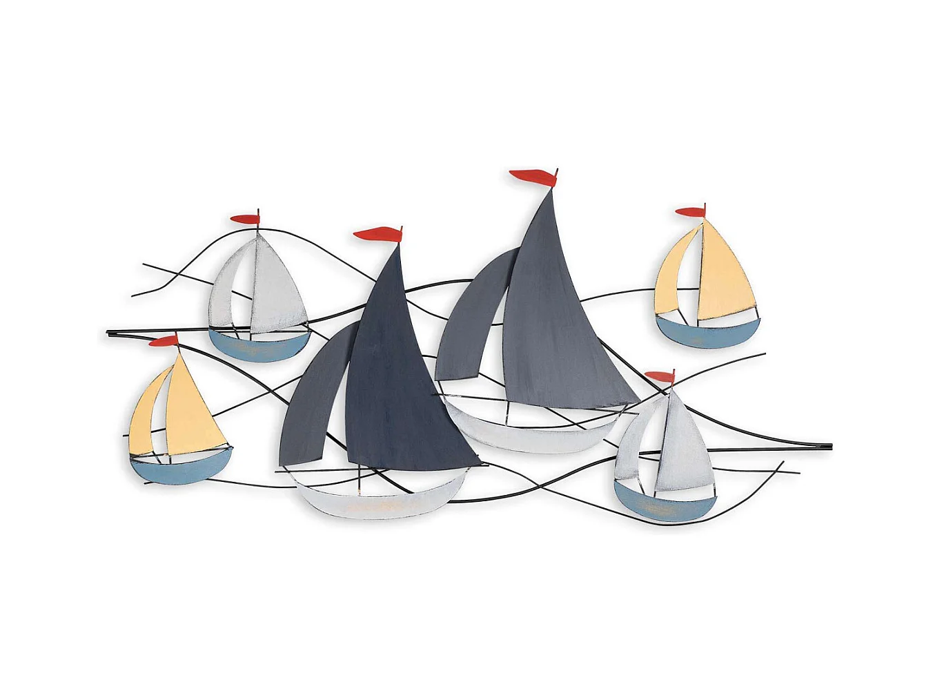 Décoration murale en métal Boat
