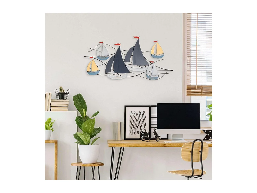 Accesorio decorativo de pared – 123 x 60 cm – metal